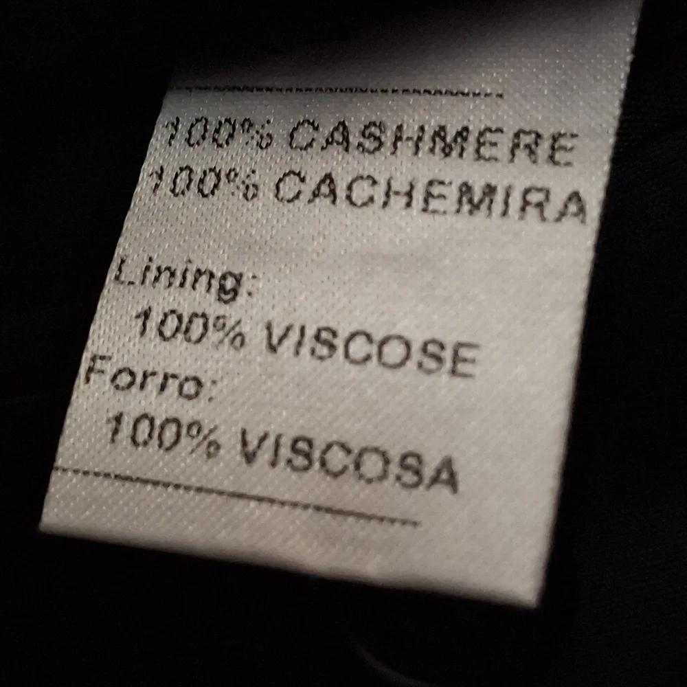 Hathaway Platinum Cashmere Black Suit Blazer Sportcoat Italy   Men Size 44L